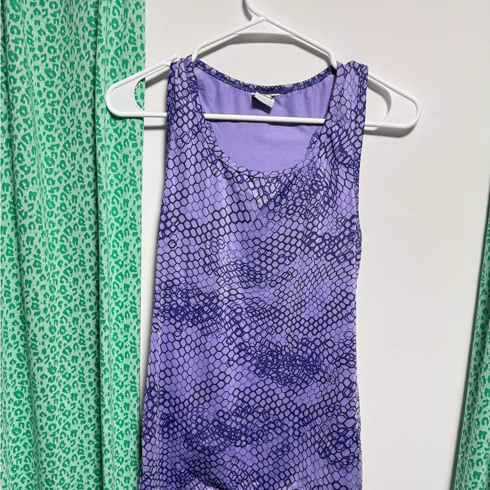 Lavender Snake Print Tank Top